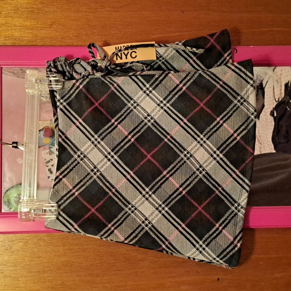 Madden NYC plaid skirt